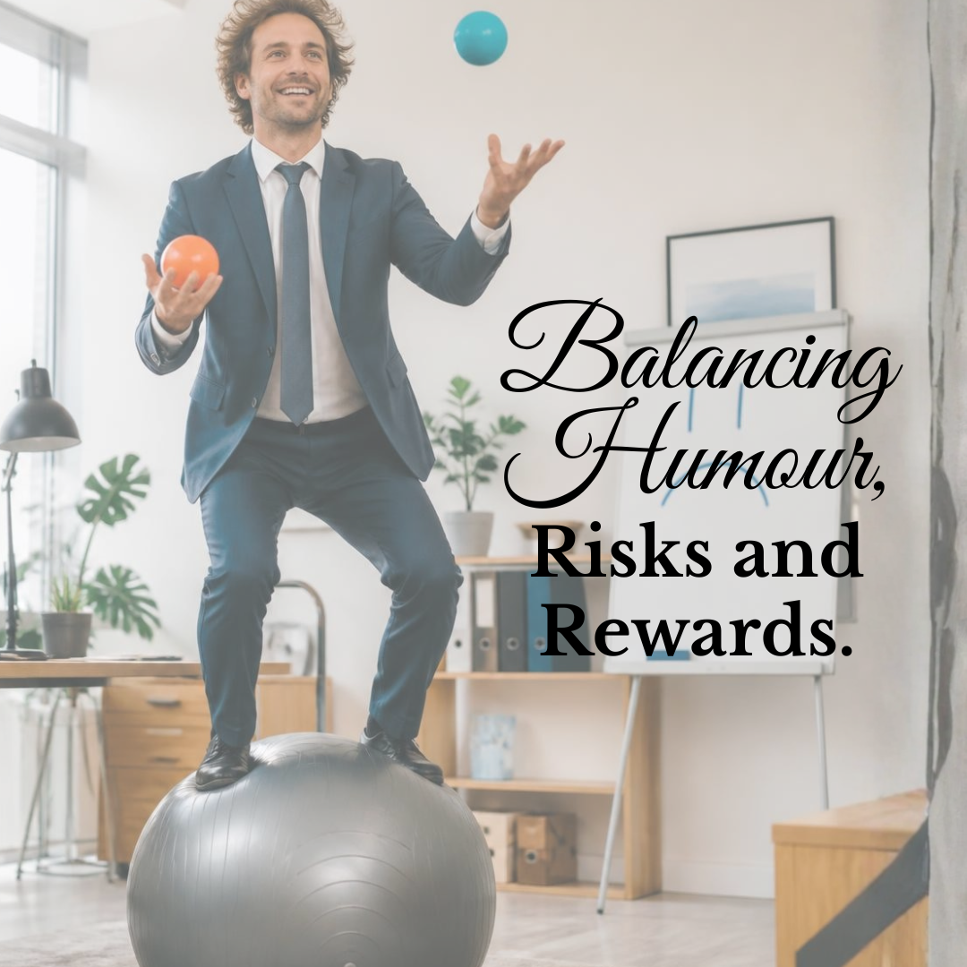 Balancing humour risks and rewards blog visual
